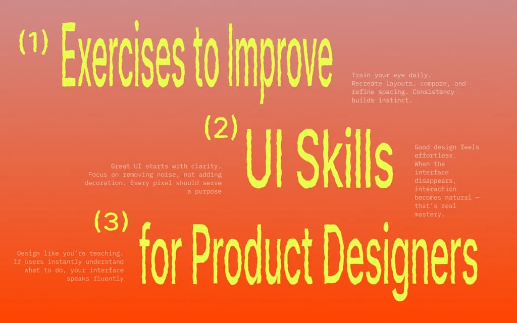 Exercises to improve UI skills article cover